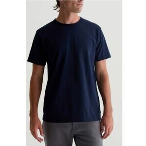 New AG Adriano Goldschmied  Navy Bryce Crew T-shirt Size M